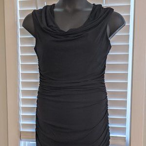 Beautiful black cocktail dress with lace open back